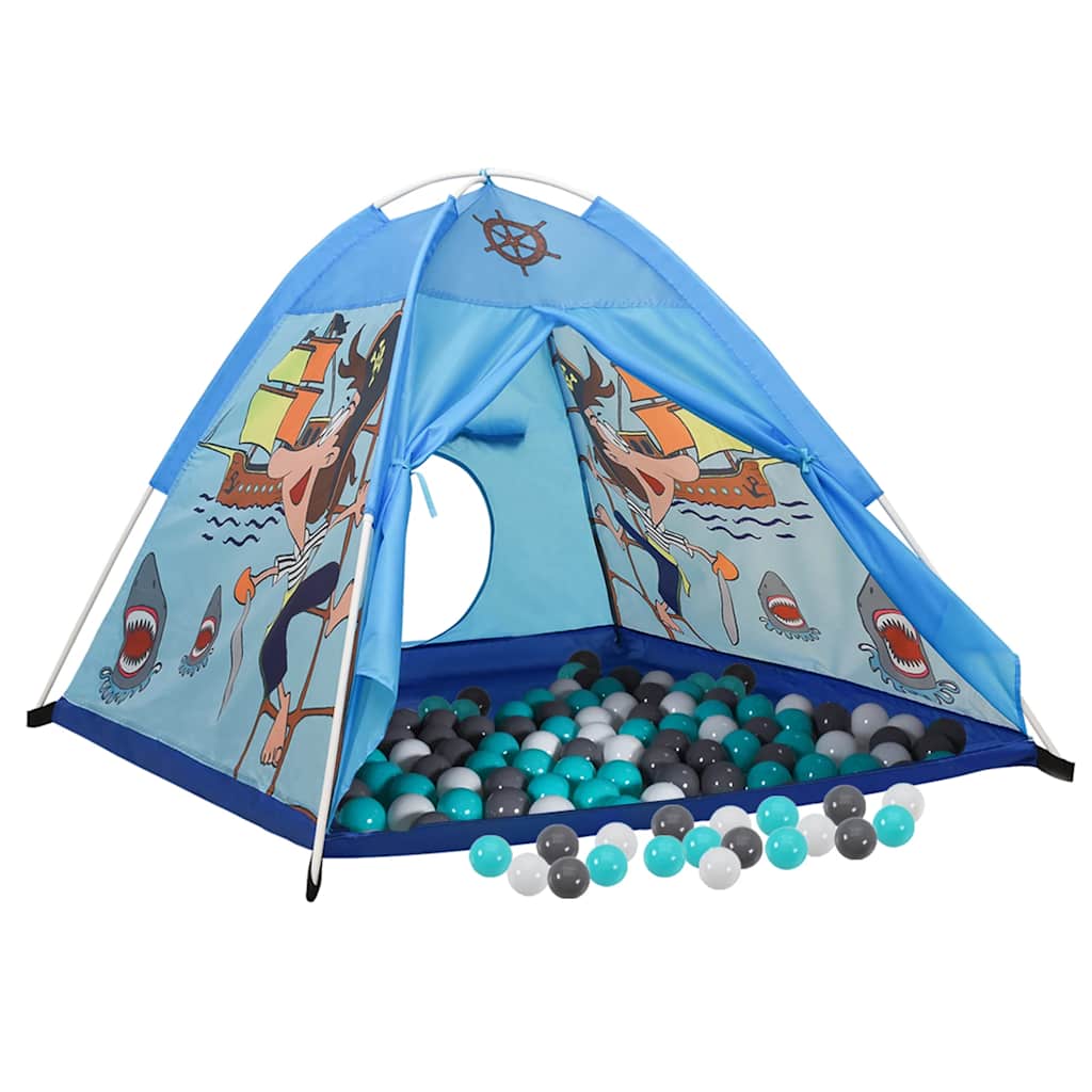 vidaXL Children Play Tent with 250 Balls Blue 120x120x90 cm - 32337