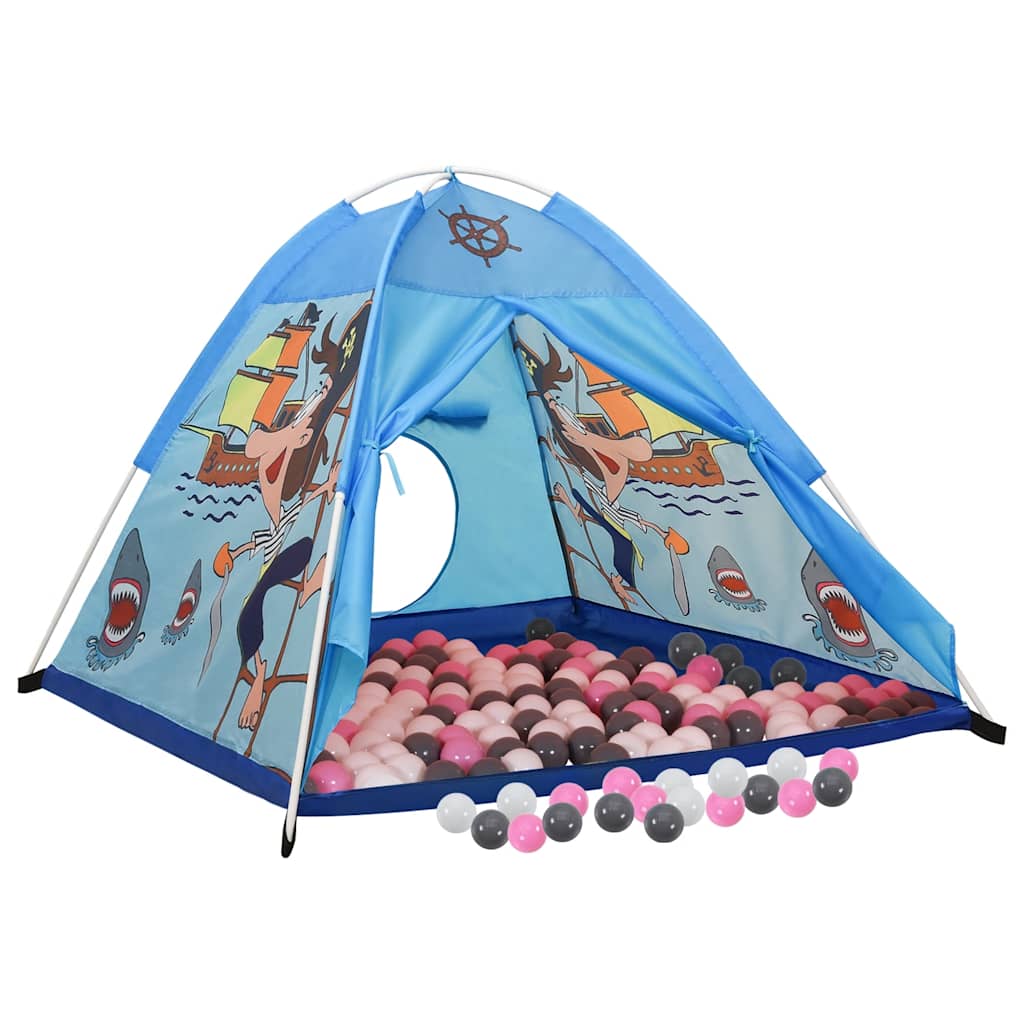 vidaXL Children Play Tent with 250 Balls Blue 120x120x90 cm - 32338