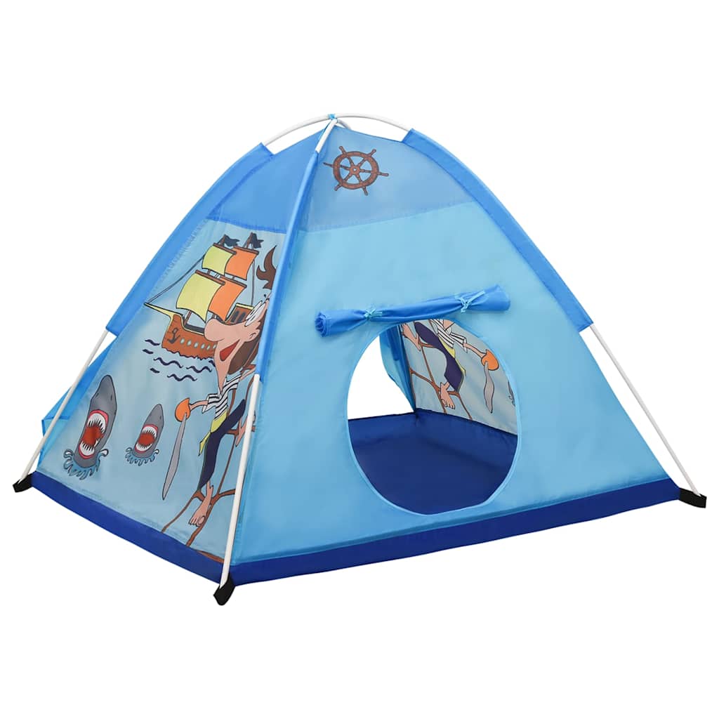 vidaXL Children Play Tent with 250 Balls Blue 120x120x90 cm - 32338
