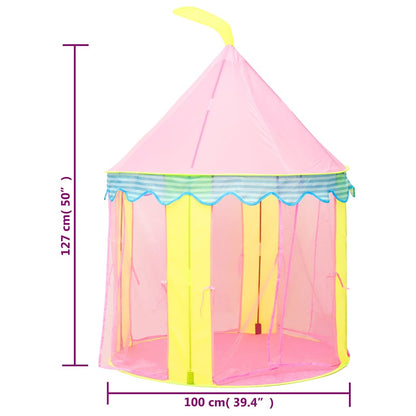 vidaXL Children Play Tent with 250 Balls Pink 100x100x127 cm - 32341
