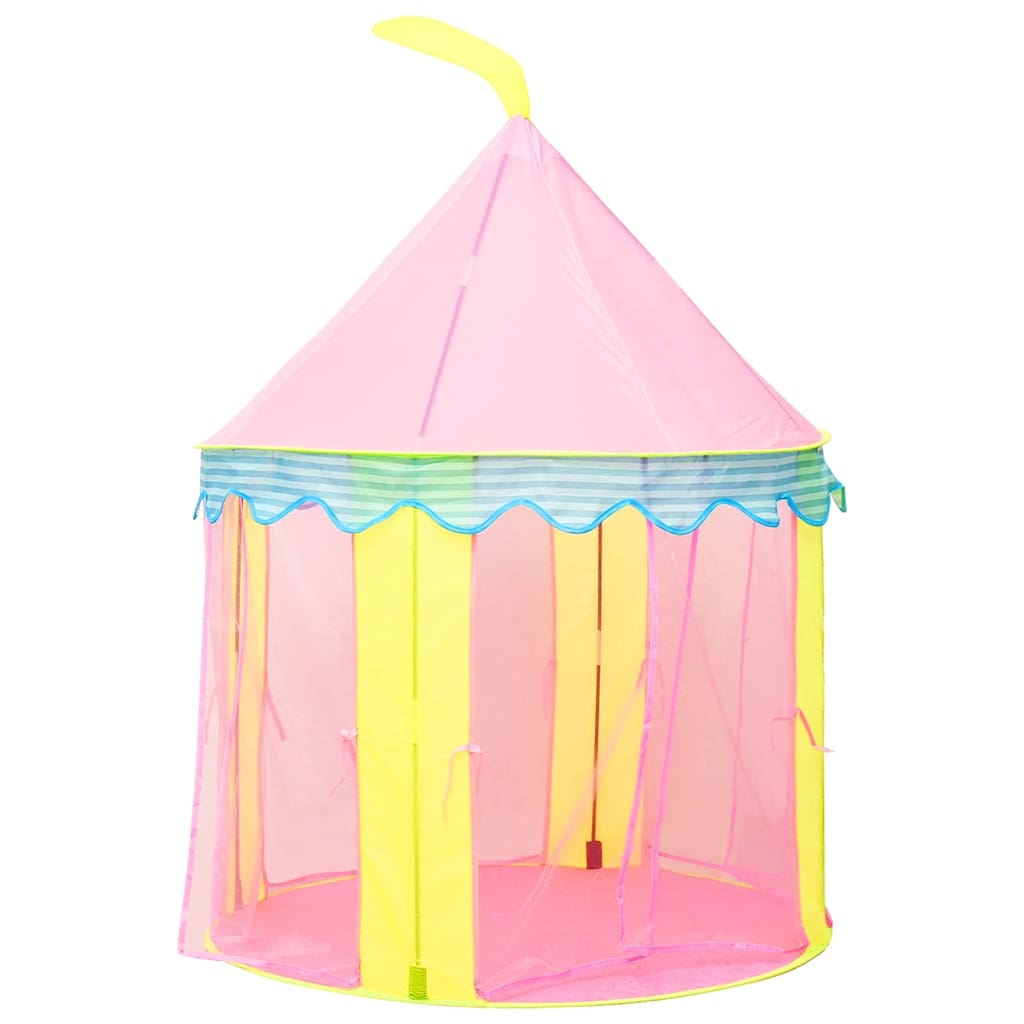 vidaXL Children Play Tent with 250 Balls Pink 100x100x127 cm - 32341