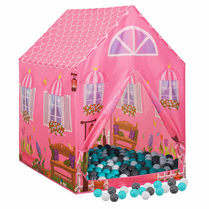 vidaXL Children Play Tent with 250 Balls Pink 69x94x104 cm - 32355