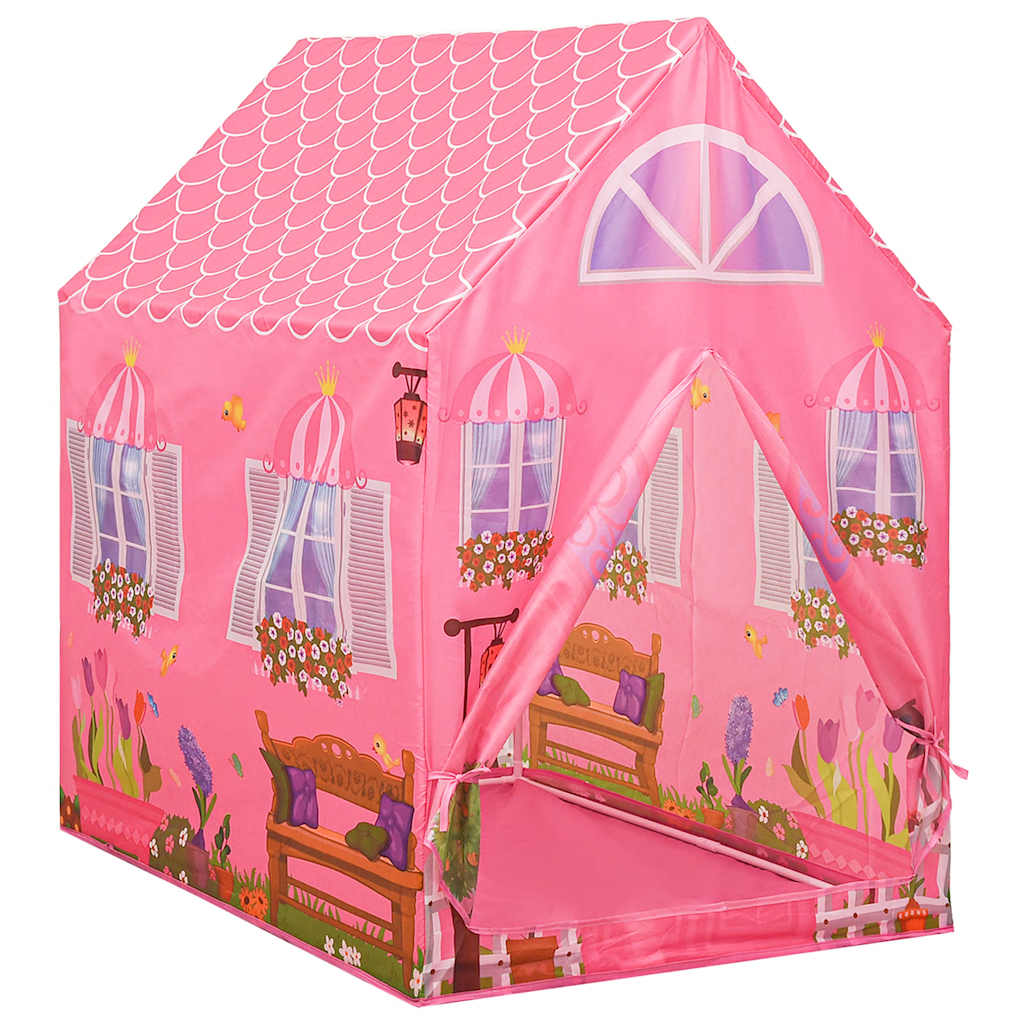 vidaXL Children Play Tent with 250 Balls Pink 69x94x104 cm - 32355