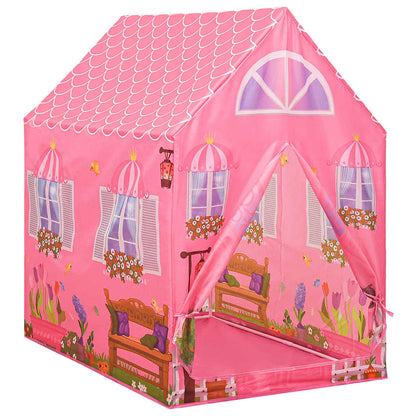 vidaXL Children Play Tent with 250 Balls Pink 69x94x104 cm - 32355