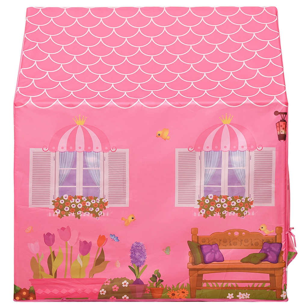 vidaXL Children Play Tent with 250 Balls Pink 69x94x104 cm - 32356