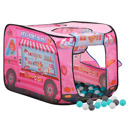 vidaXL Children Play Tent with 250 Balls Pink 70x112x70 cm - 32370