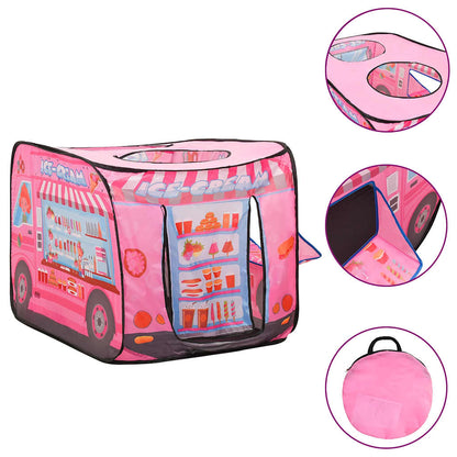 vidaXL Children Play Tent with 250 Balls Pink 70x112x70 cm - 32370