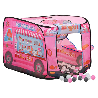 vidaXL Children Play Tent with 250 Balls Pink 70x112x70 cm - 32371