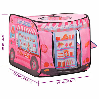 vidaXL Children Play Tent with 250 Balls Pink 70x112x70 cm - 32371