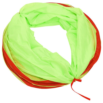 vidaXL Children Play Tunnel with 250 Balls Green 175 cm Polyester - 32378