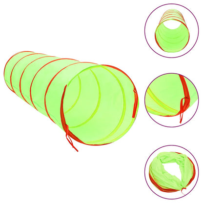 vidaXL Children Play Tunnel with 250 Balls Green 175 cm Polyester - 32378
