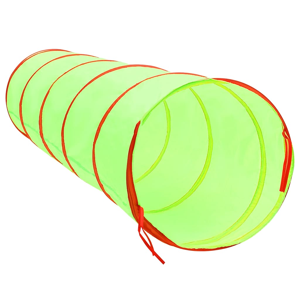 vidaXL Children Play Tunnel with 250 Balls Green 175 cm Polyester - 32378