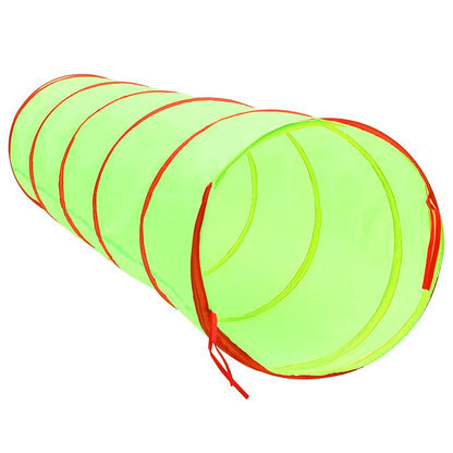 vidaXL Children Play Tunnel with 250 Balls Green 175 cm Polyester - 32378