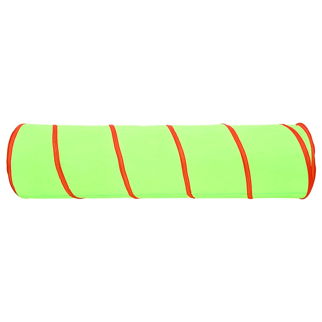 vidaXL Children Play Tunnel with 250 Balls Green 175 cm Polyester - 32378