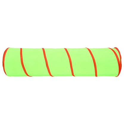 vidaXL Children Play Tunnel with 250 Balls Green 175 cm Polyester - 32378