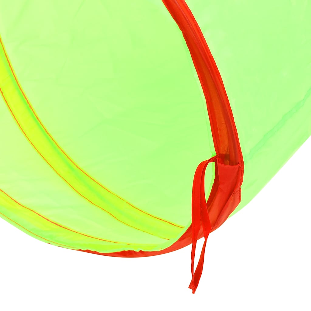 vidaXL Children Play Tunnel with 250 Balls Green 175 cm Polyester - 32378
