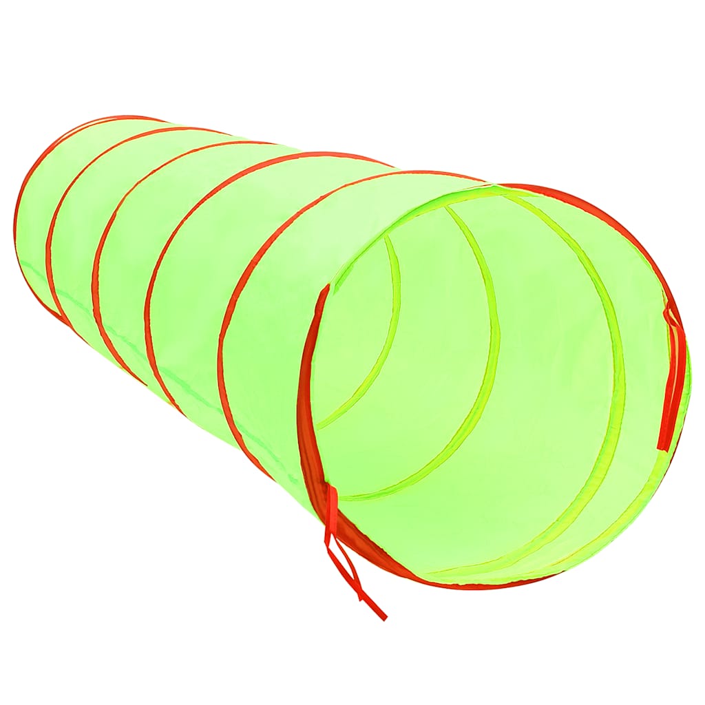 vidaXL Children Play Tunnel with 250 Balls Green 175 cm Polyester - 32379