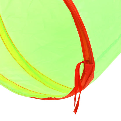 vidaXL Children Play Tunnel with 250 Balls Green 175 cm Polyester - 32379