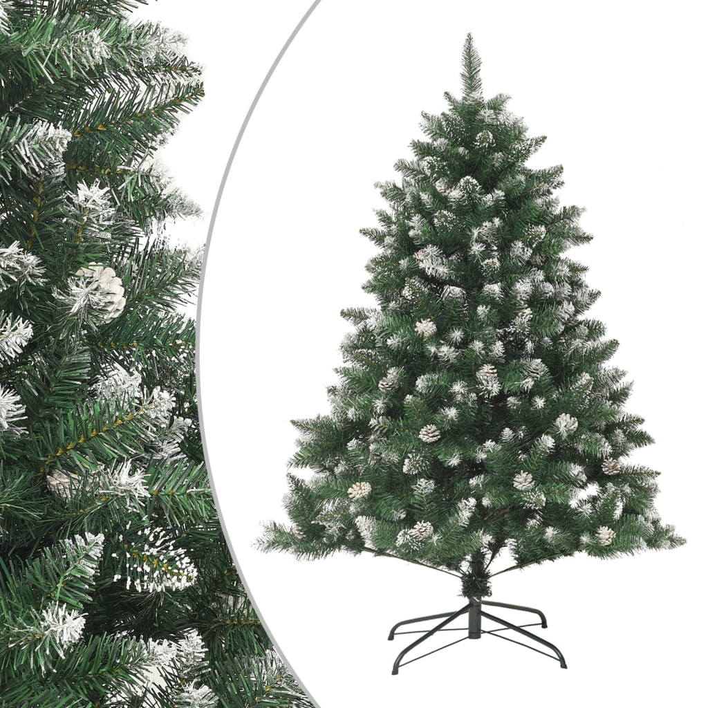 vidaXL Artificial Christmas Tree with Stand 120 cm PVC - Green