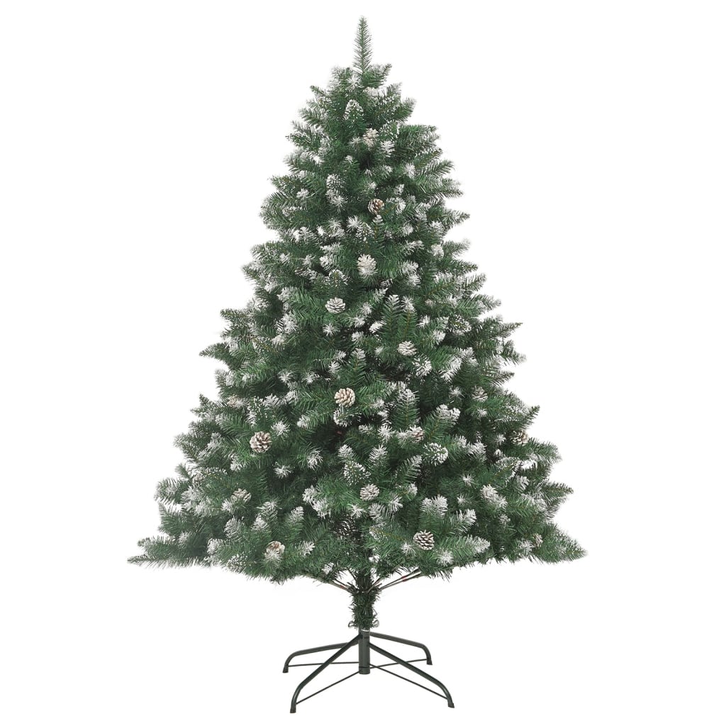 vidaXL Artificial Christmas Tree with Stand 210 cm PVC - Green