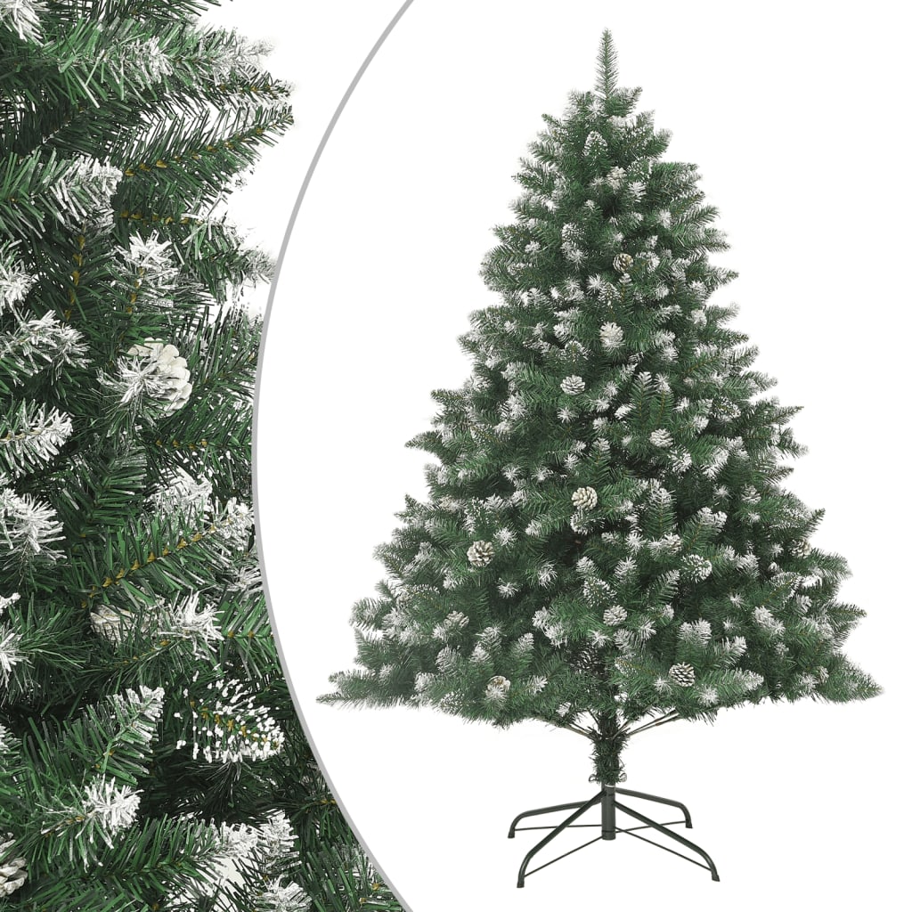 vidaXL Artificial Christmas Tree with Stand 240 cm PVC - Green