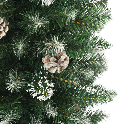 vidaXL Artificial Slim Christmas Tree with Stand 120 cm PVC - Green