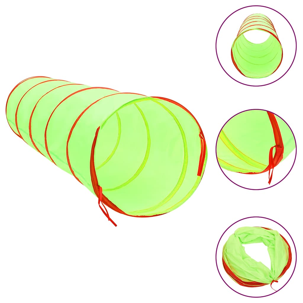 vidaXL Children Play Tunnel Green 175 cm Polyester