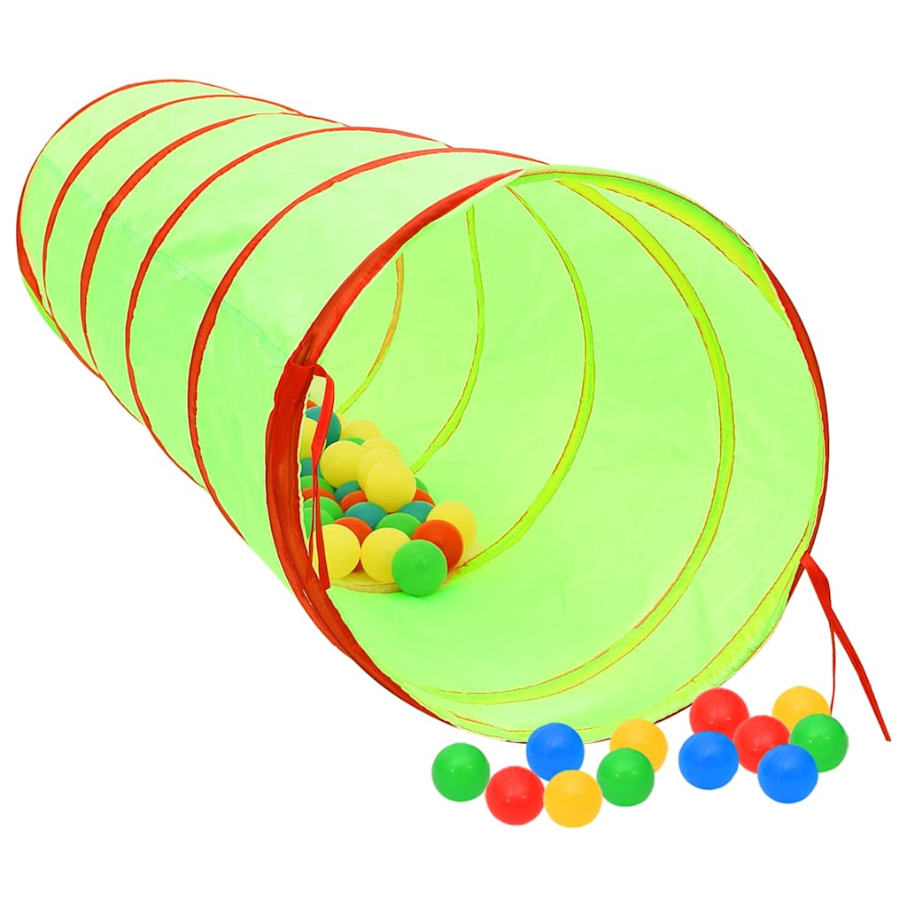 vidaXL Children Play Tunnel Green 175 cm Polyester