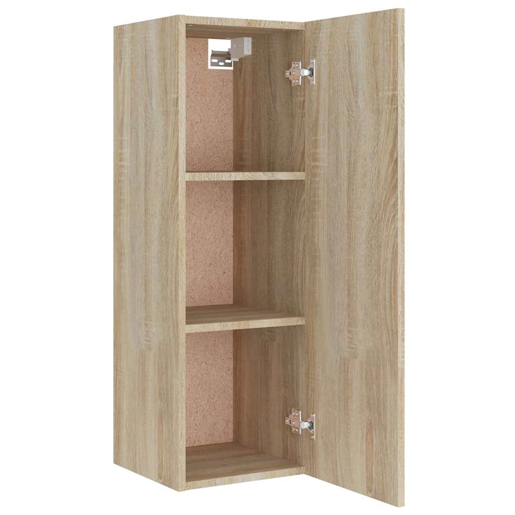 vidaXL 4 Piece TV Cabinet Set Sonoma Oak Engineered Wood - Brown - 30.5 x 30 x 90 cm