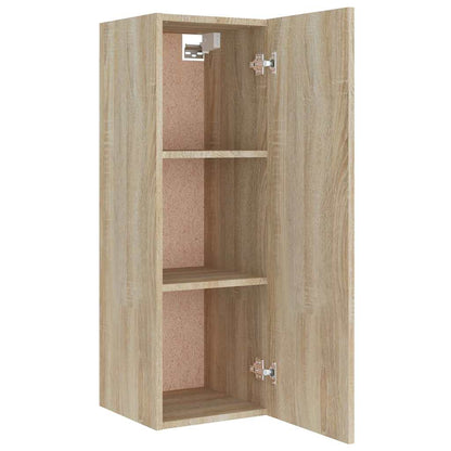 vidaXL 4 Piece TV Cabinet Set Sonoma Oak Engineered Wood - Brown - 30.5 x 30 x 90 cm