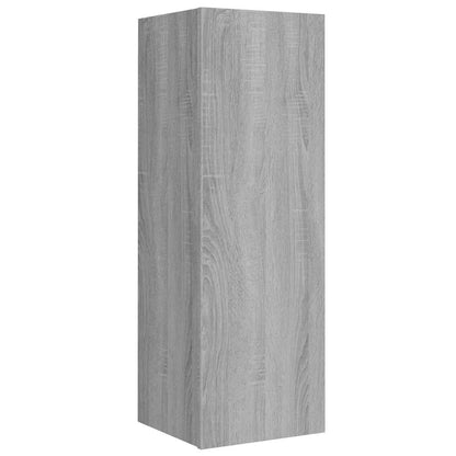 vidaXL 4 Piece TV Cabinet Set Grey Sonoma Engineered Wood - 30.5 x 30 x 90 cm