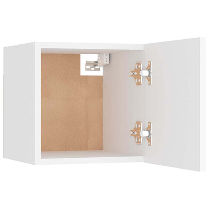 vidaXL 8 Piece TV Cabinet Set White Engineered Wood - 80 x 30 x 30 cm - 67423