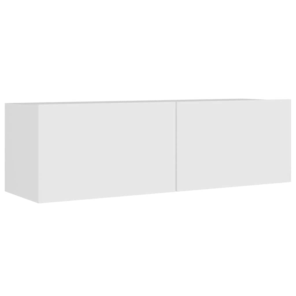 vidaXL 8 Piece TV Cabinet Set White Engineered Wood - 100 x 30 x 30 cm - 67427