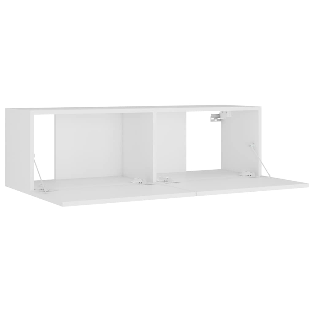 vidaXL 8 Piece TV Cabinet Set White Engineered Wood - 100 x 30 x 30 cm - 67427