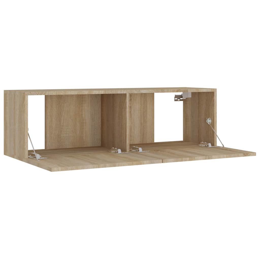 vidaXL 8 Piece TV Cabinet Set Sonoma Oak Engineered Wood - Brown - 100 x 30 x 30 cm - 67430