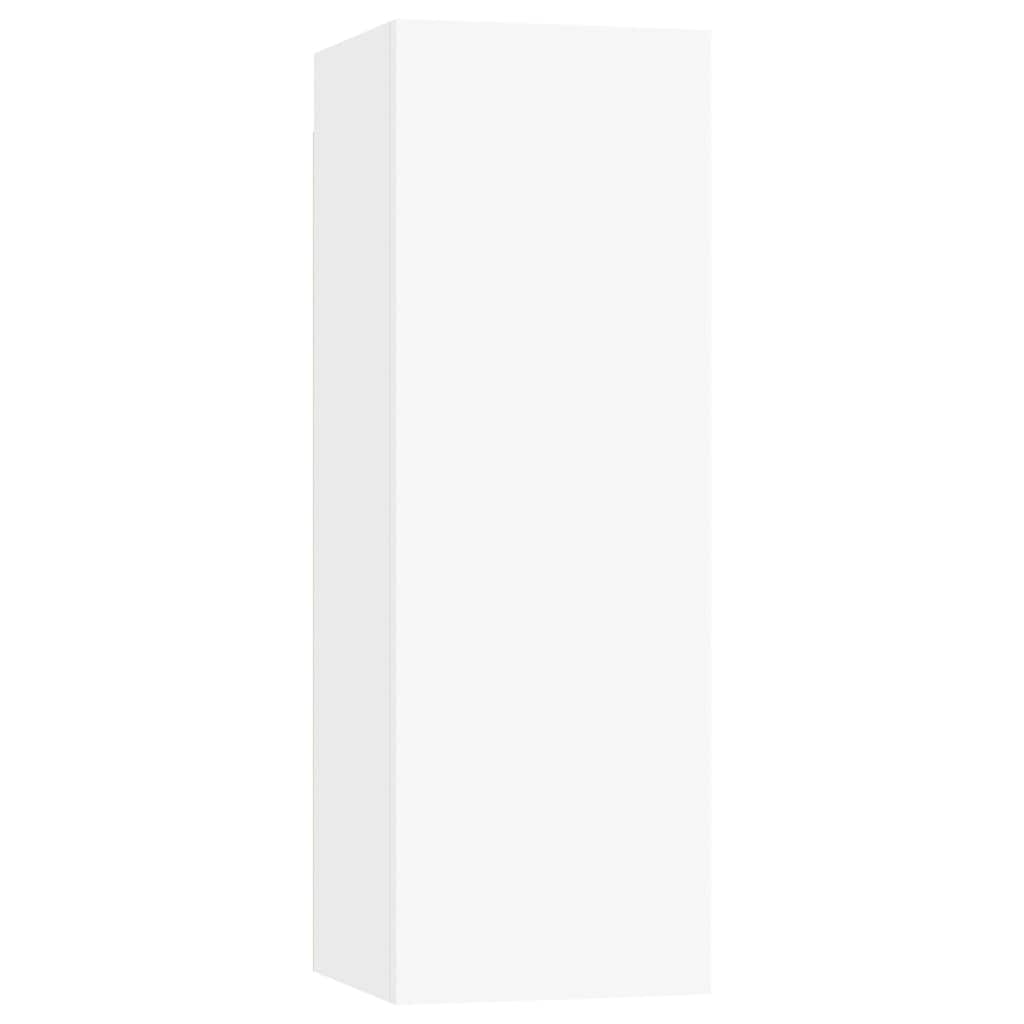 vidaXL 8 Piece TV Cabinet Set White Engineered Wood - 80 x 30 x 30 cm - 67432