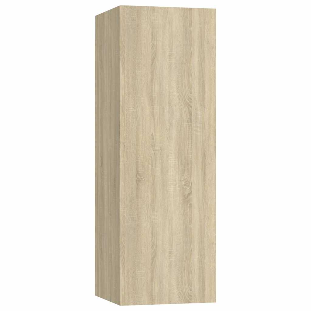 vidaXL 8 Piece TV Cabinet Set Sonoma Oak Engineered Wood - Brown - 30.5 x 30 x 90 cm
