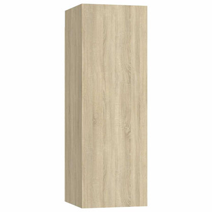 vidaXL 8 Piece TV Cabinet Set Sonoma Oak Engineered Wood - Brown - 30.5 x 30 x 90 cm