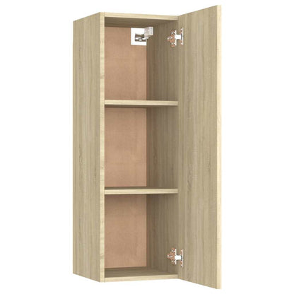 vidaXL 8 Piece TV Cabinet Set Sonoma Oak Engineered Wood - Brown - 30.5 x 30 x 90 cm