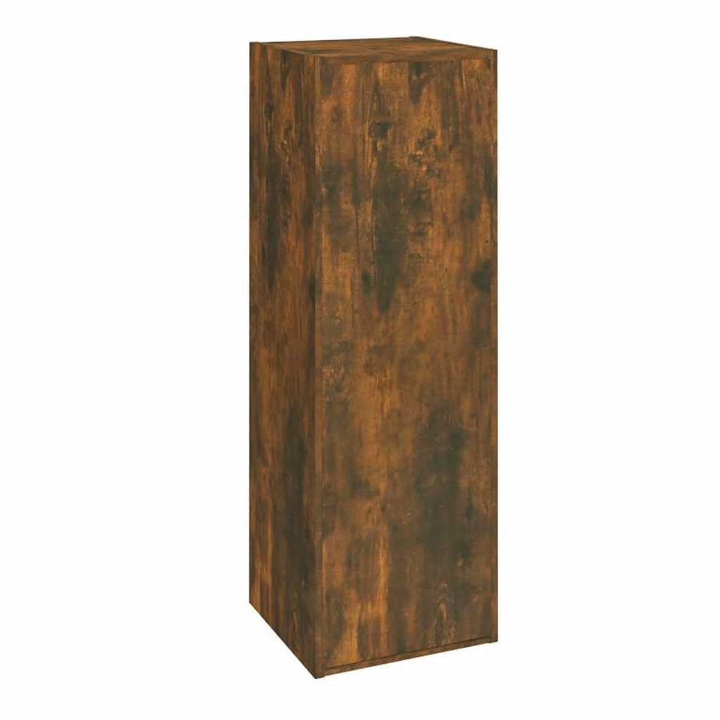 vidaXL 8 Piece TV Cabinet Set Smoked Oak Engineered Wood - Brown - 30.5 x 30 x 90 cm