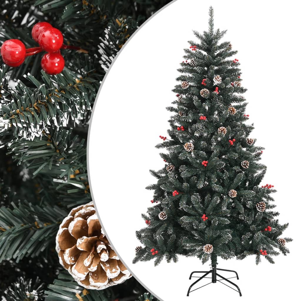 vidaXL Artificial Christmas Tree with Stand Green 150 cm PVC - 54235
