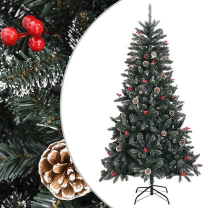vidaXL Artificial Christmas Tree with Stand Green 180 cm PVC - 54236