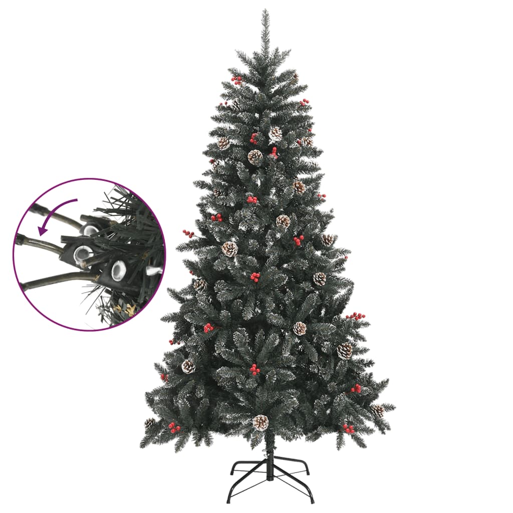 vidaXL Artificial Christmas Tree with Stand Green 180 cm PVC - 54236