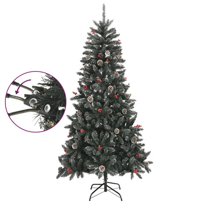 vidaXL Artificial Christmas Tree with Stand Green 210 cm PVC - 54247
