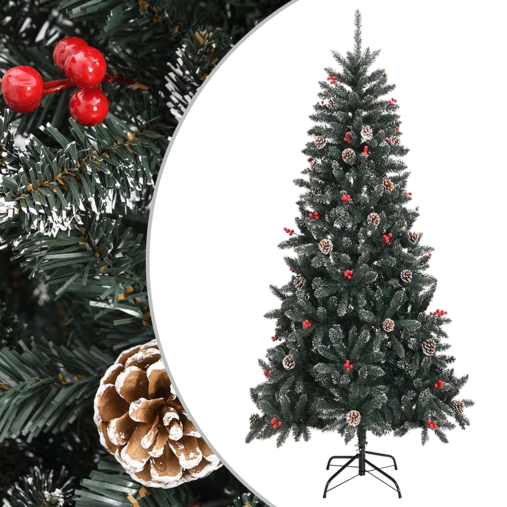 vidaXL Artificial Christmas Tree with Stand Green 240 cm PVC - 54251