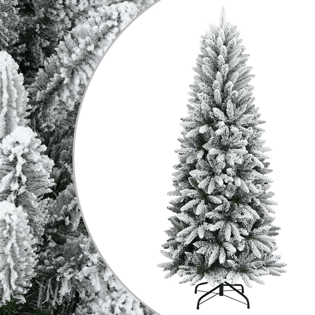 vidaXL Christmas trees Warm White PVC and Plastic and Steel and PE - 120 cm