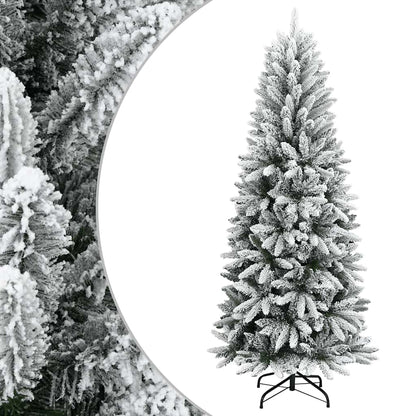 vidaXL Christmas trees Warm White PVC and Plastic and Steel and PE - 120 cm