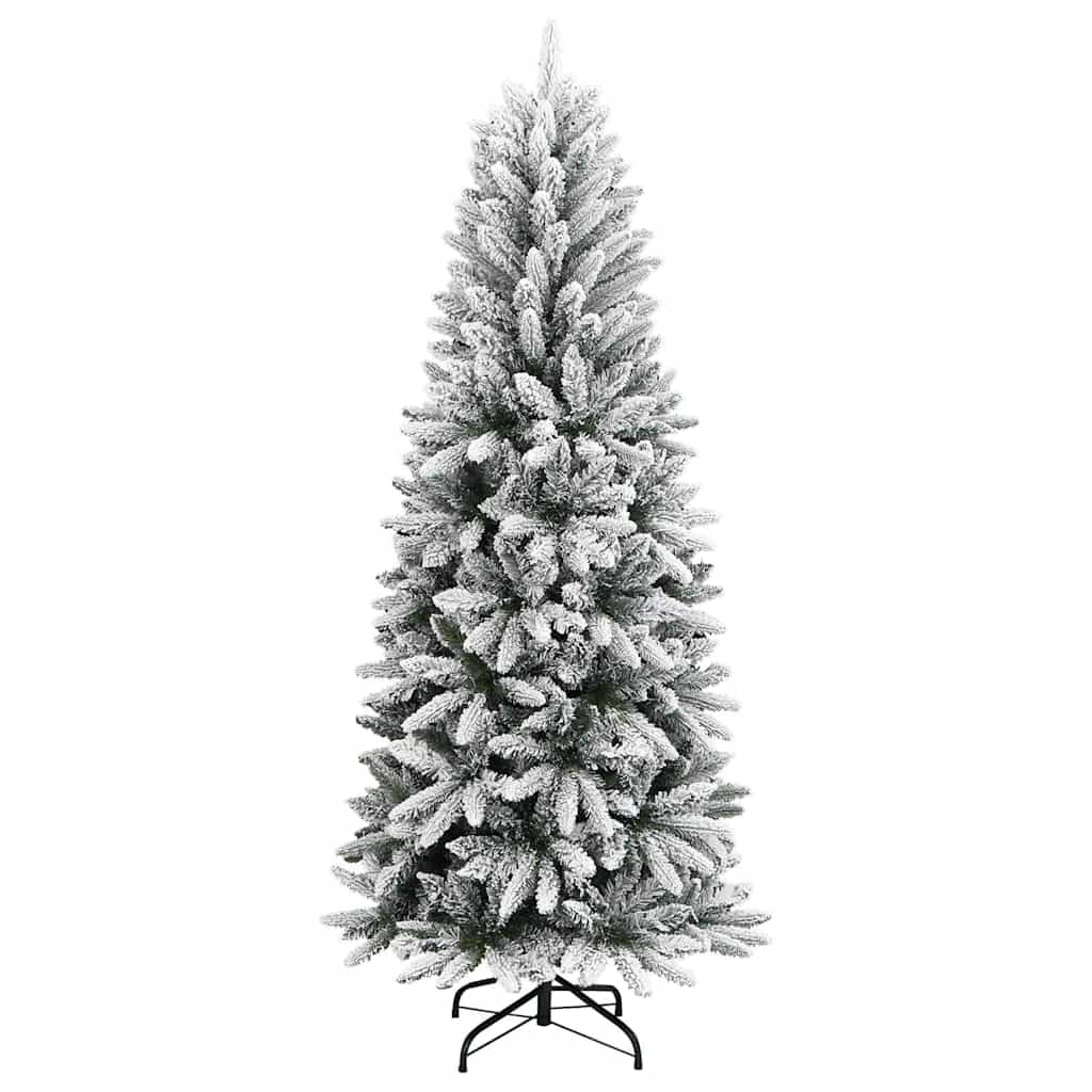 vidaXL Christmas trees Warm White PVC and Plastic and Steel and PE - 120 cm
