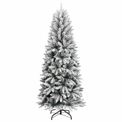 vidaXL Christmas trees Warm White PVC and Plastic and Steel and PE - 120 cm