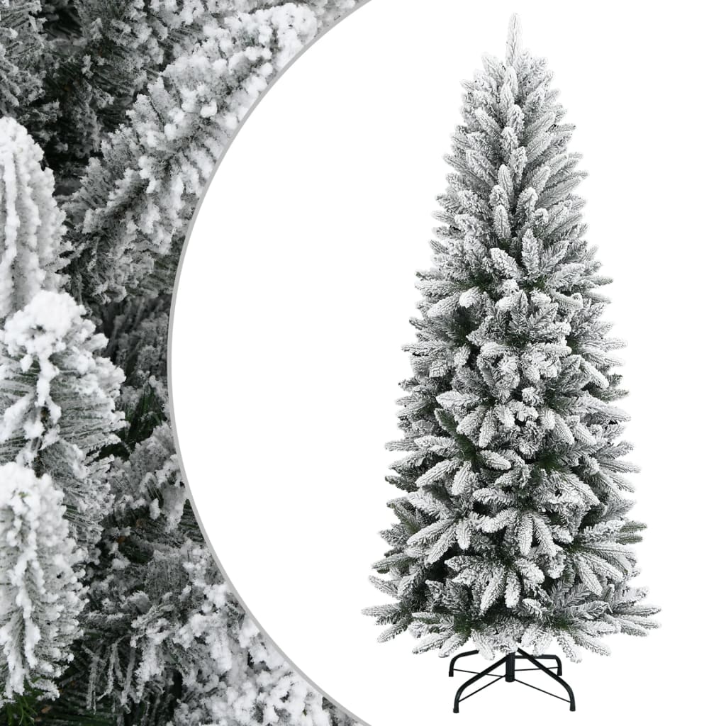 vidaXL Christmas trees Warm White PVC and Plastic and Steel and PE - 150 cm